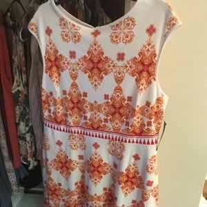 Abstract print dress